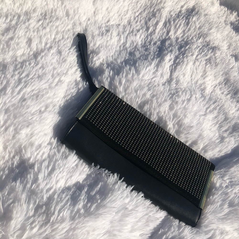 Black clutch bag